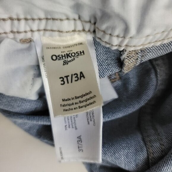 OshKosh B'gosh Blue Denim Overalls Size 3T Cute Casual - Picture 9 of 11